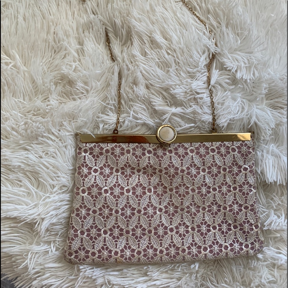 Floral Lace Clip Vintage Chain bag